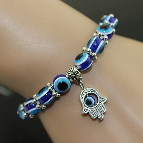 Handmade Evil Eye Bead Bracelet