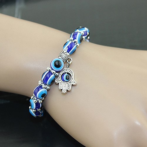 Handmade Evil Eye Bead Bracelet