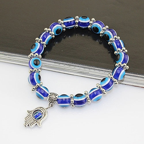 Handmade Evil Eye Bead Bracelet