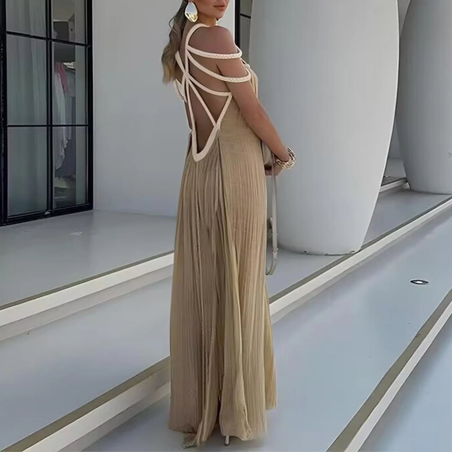 Off-Shoulder Long Dress