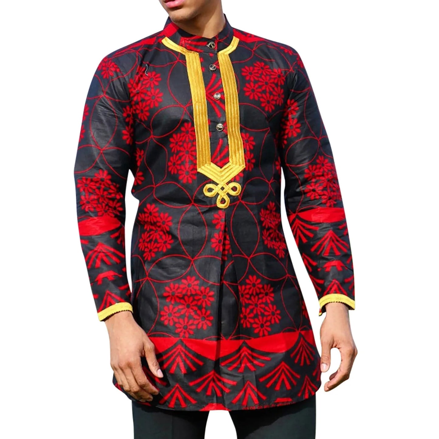 African Style Long Sleeve Shirt