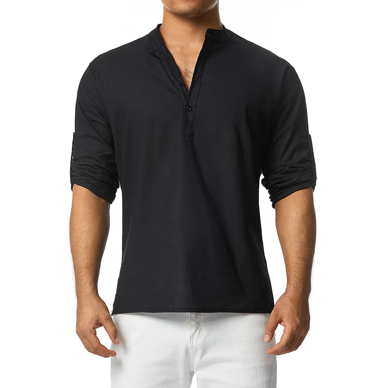 Classic Fit Long Sleeve Button Down Shirt