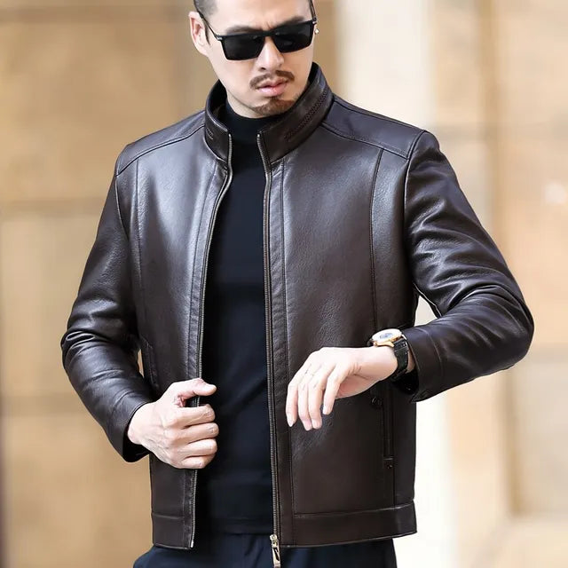 Men's Natural Leather Jacket