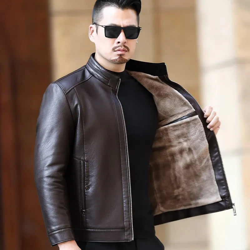 Men's Natural Leather Jacket