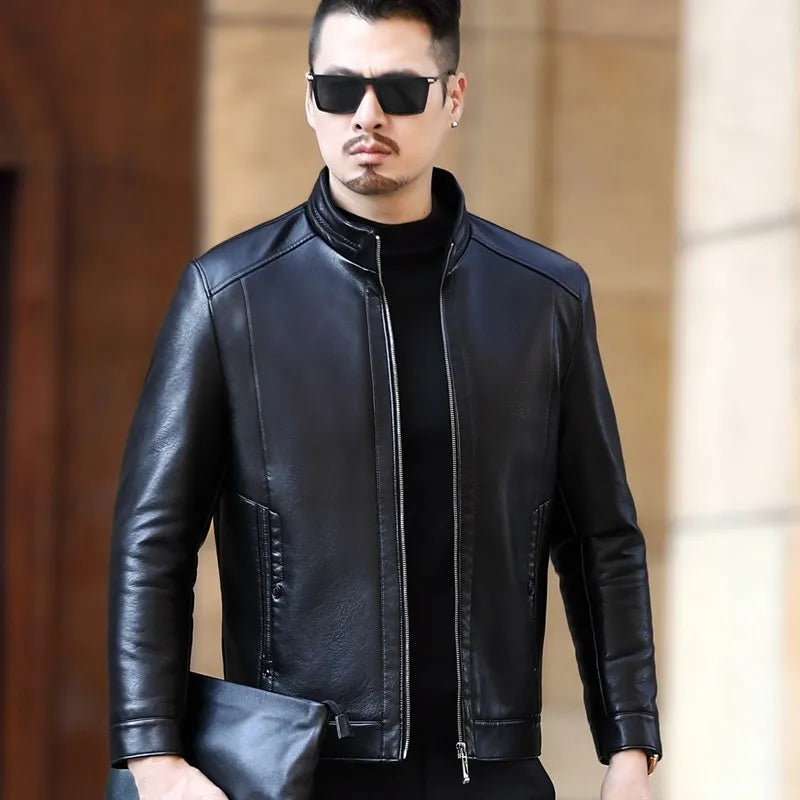 Men's Natural Leather Jacket